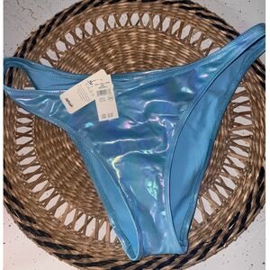 aerie Iridescent Light Blue Bikini Bottom